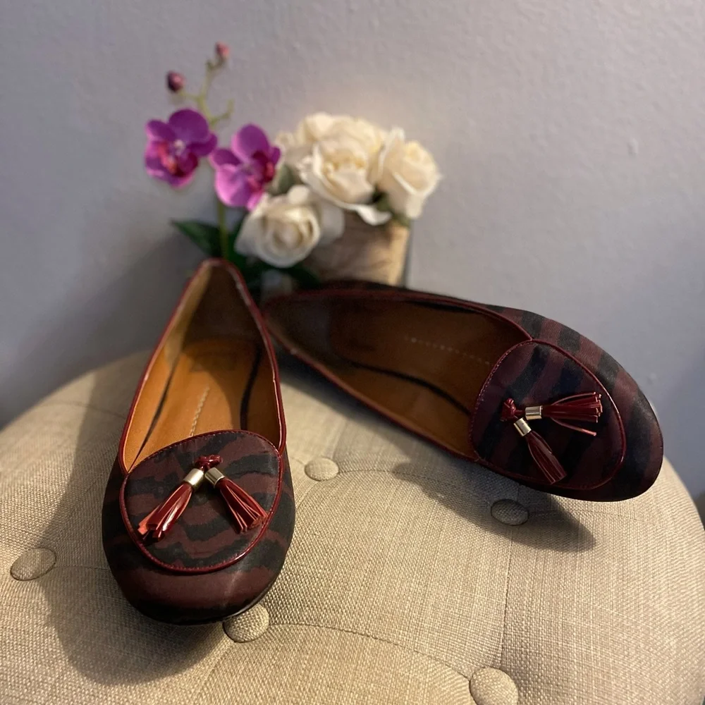 Dolce Vita Striped Loafers - Size 8.5 - Picture 9 of 13